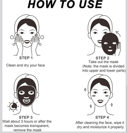 Bio-Collagen Real Deep Mask, Hydrating Overnight Mask,Korean Skin Care, Pack of 4